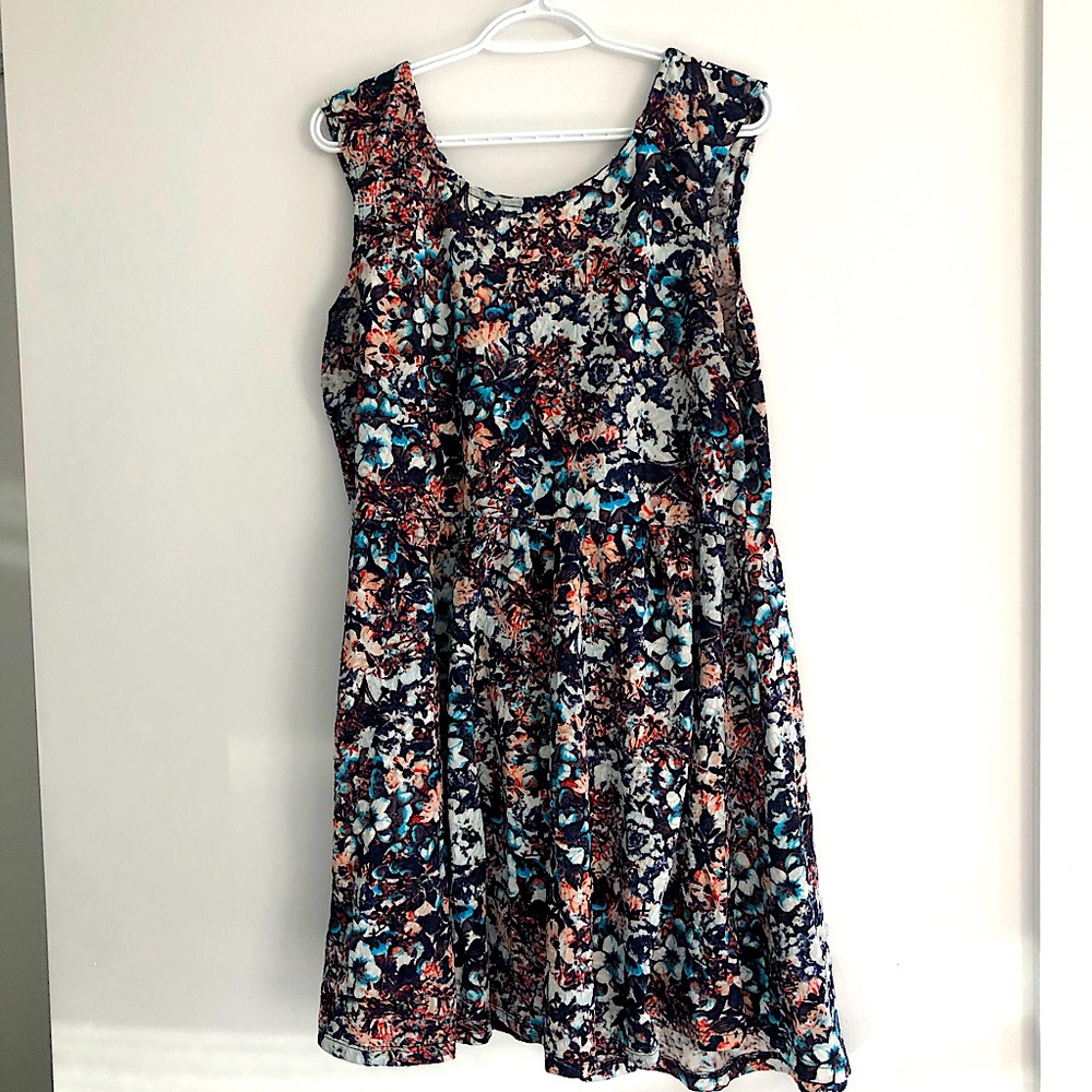 Plus Size Floral Dress In 2X